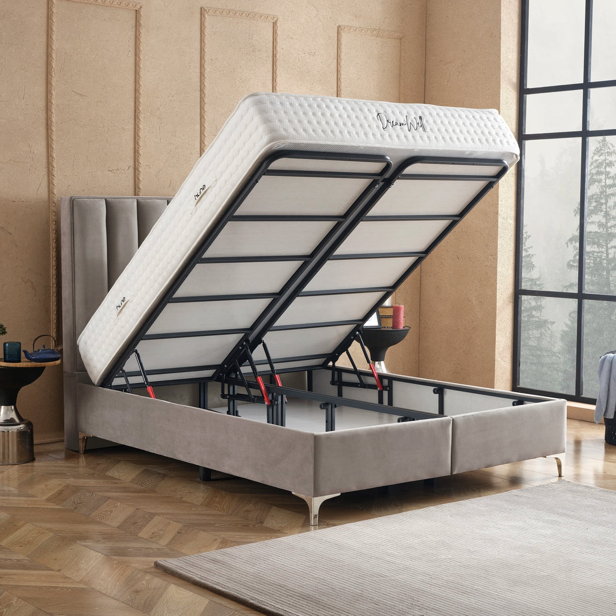 Bett mit Stauraum VERTICAL