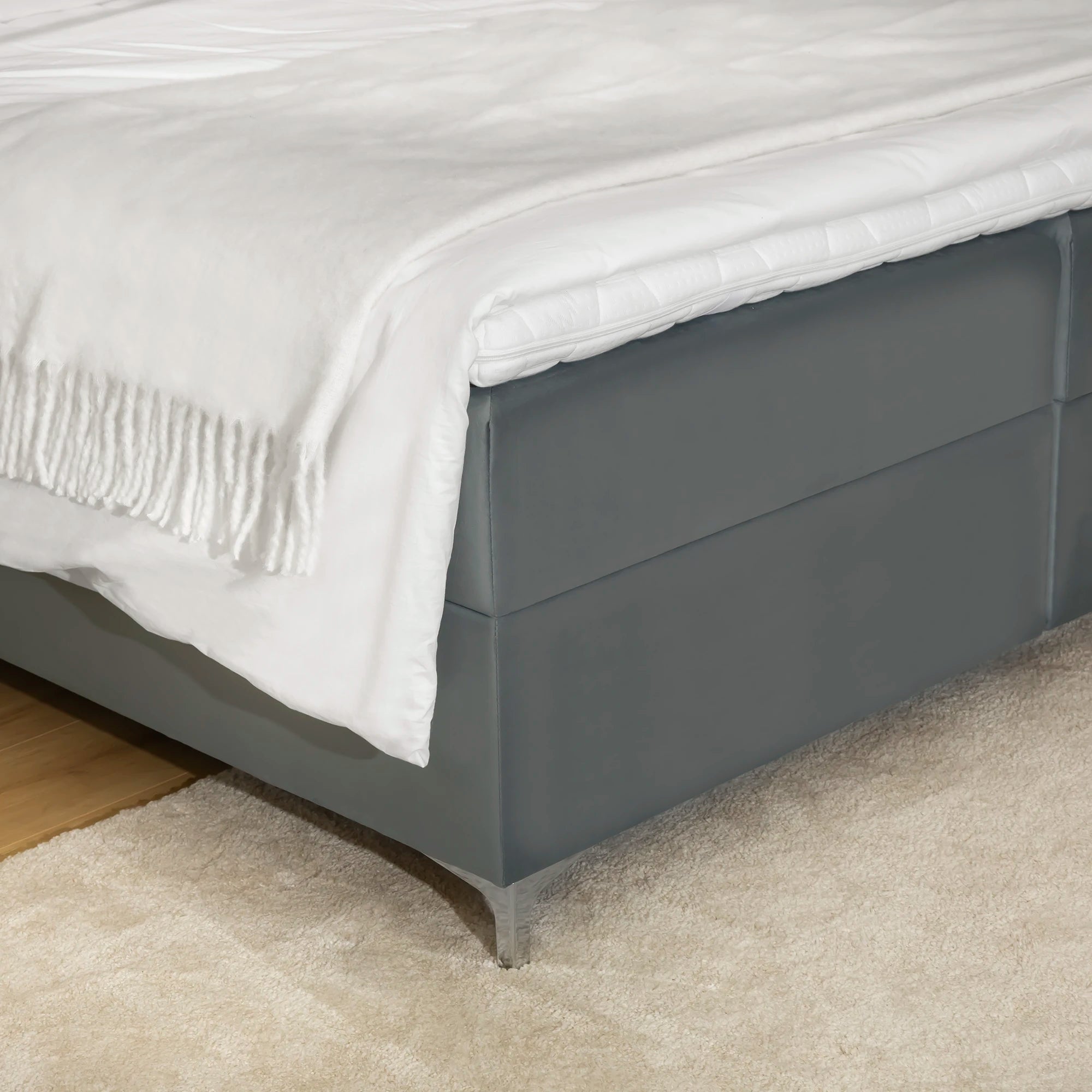 Boxsprinbett mit Stauraum MOZART