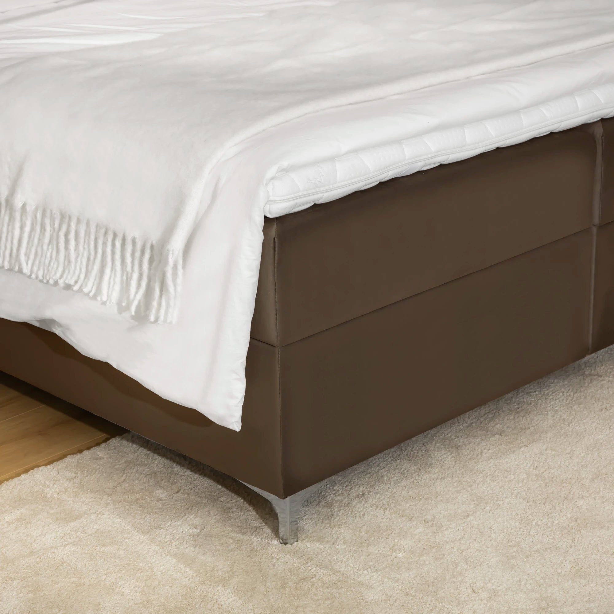 Boxsprinbett mit Stauraum MOZART