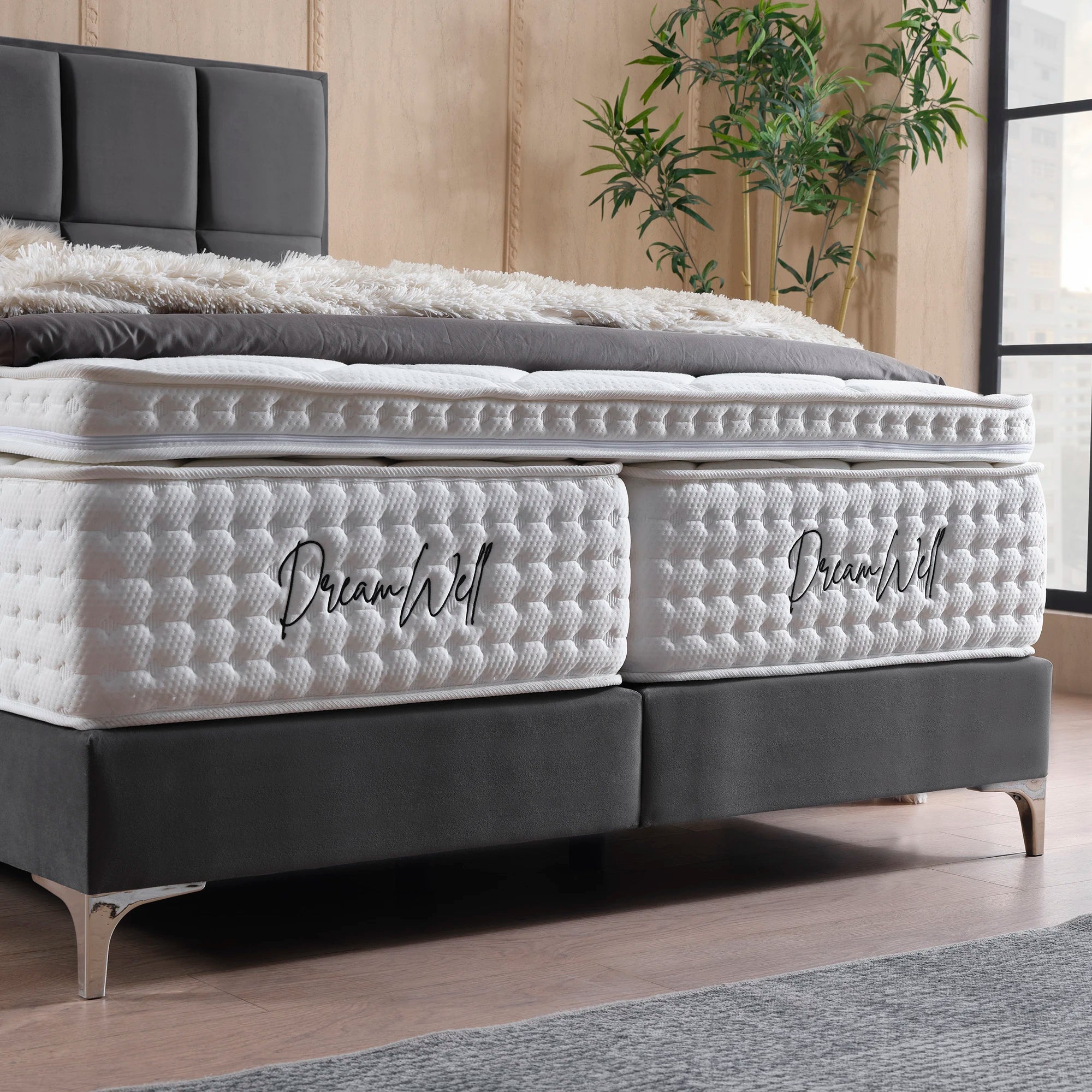 Posteľ s pružinovým boxom CASTLE