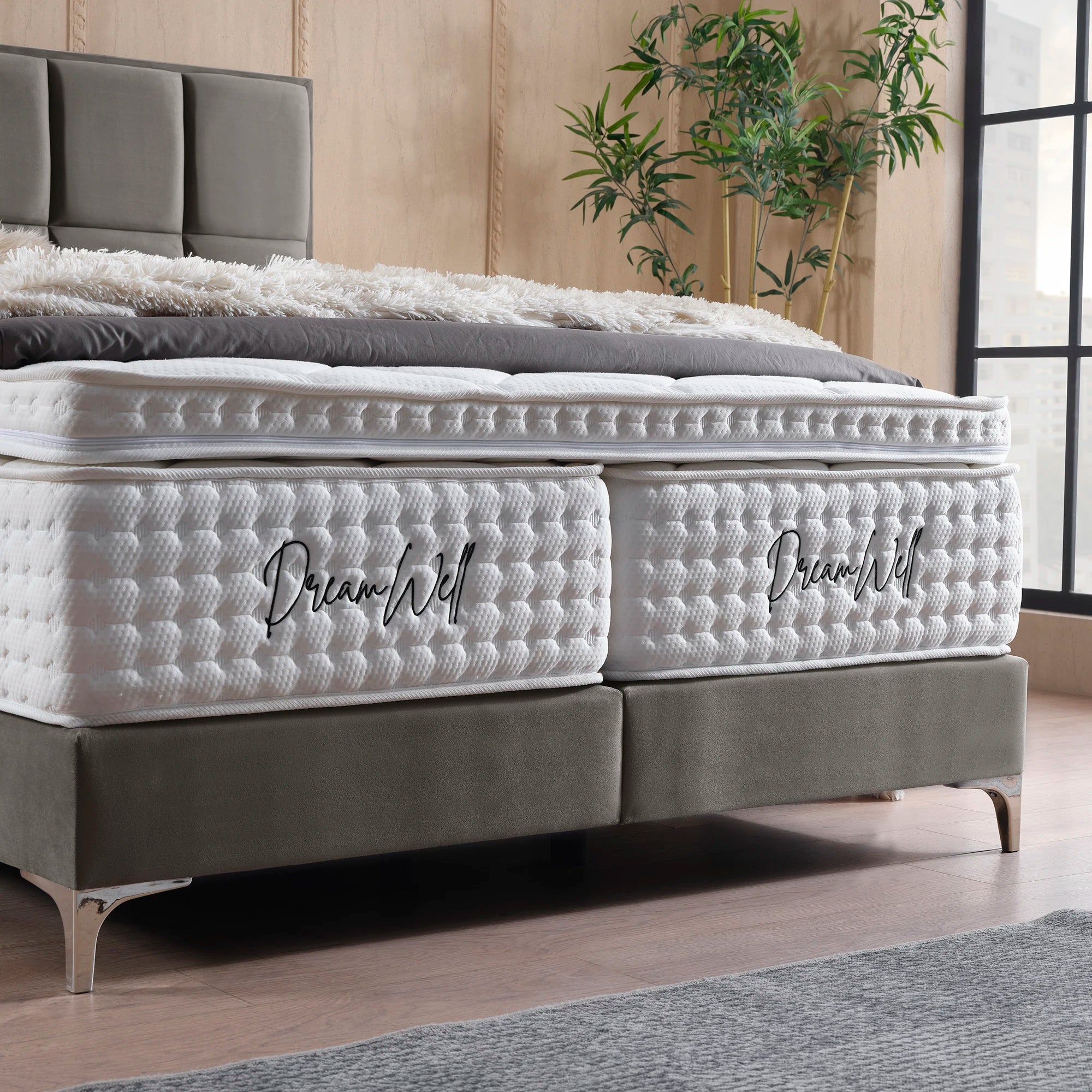 Posteľ s pružinovým boxom CASTLE