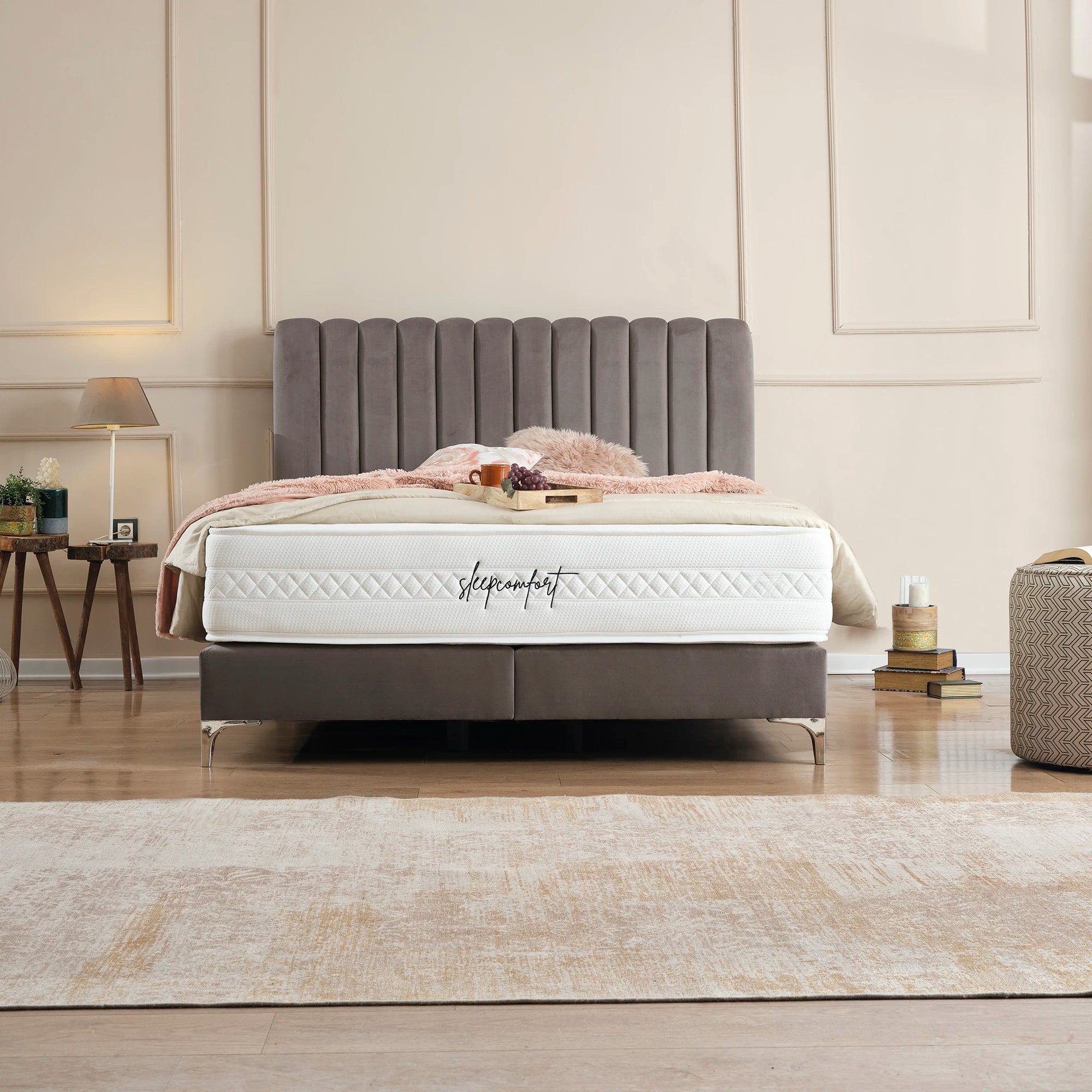 Posteľ s boxspringom DUBAJ