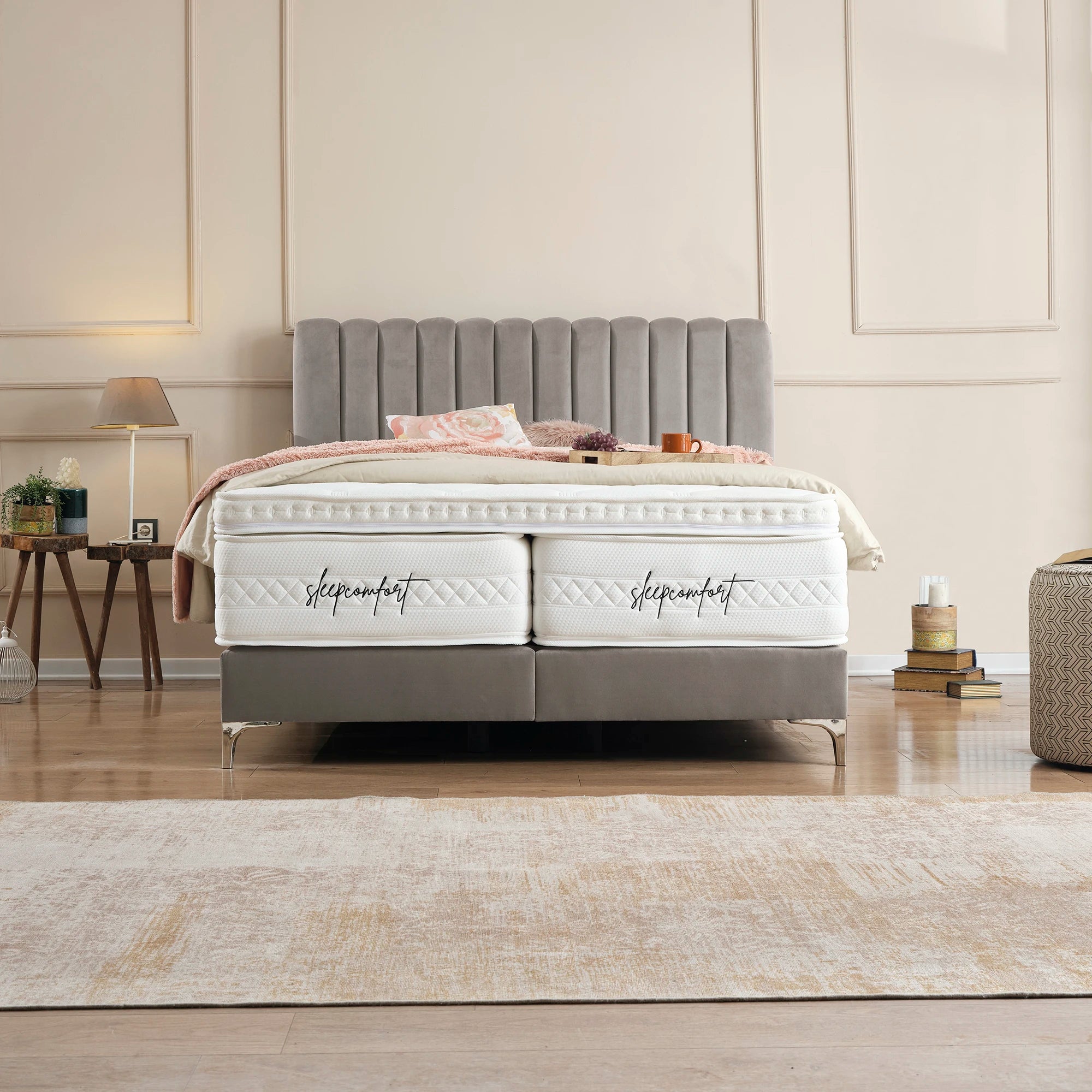 Posteľ s boxspringom DUBAJ