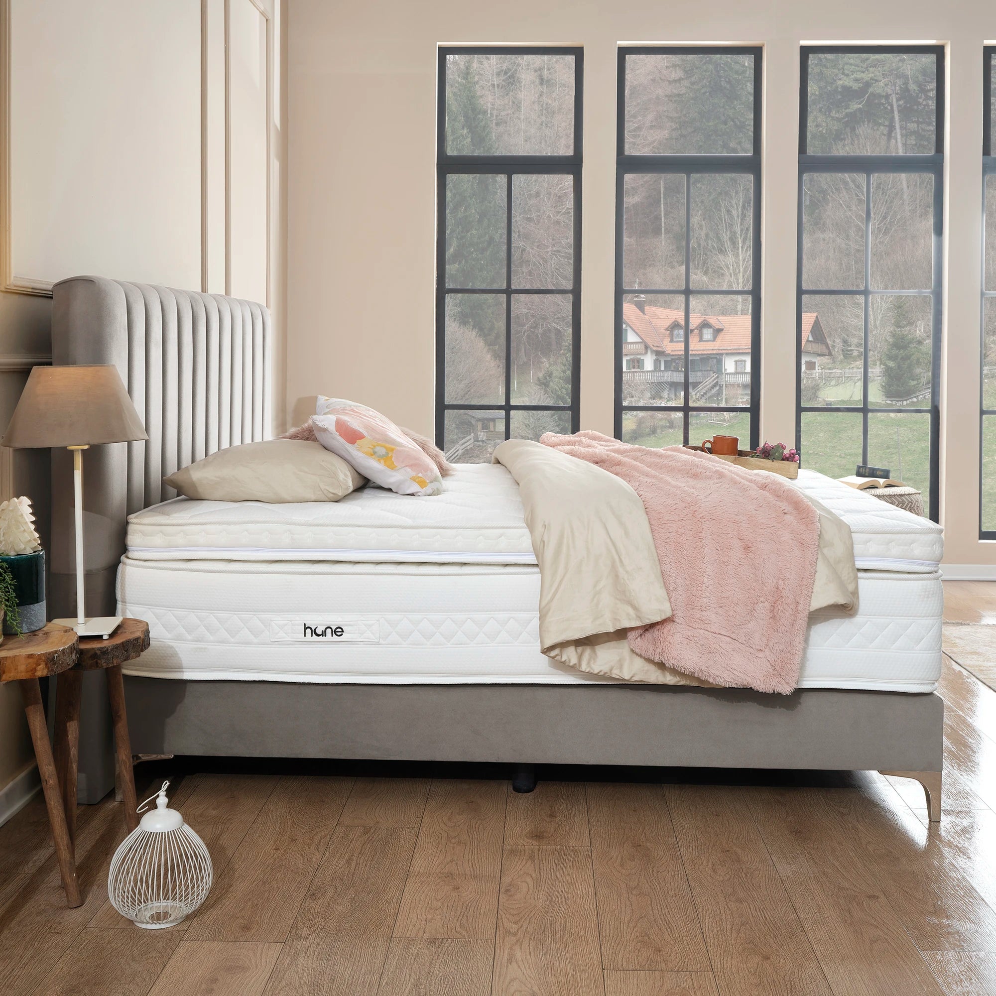 Posteľ s boxspringom DUBAJ