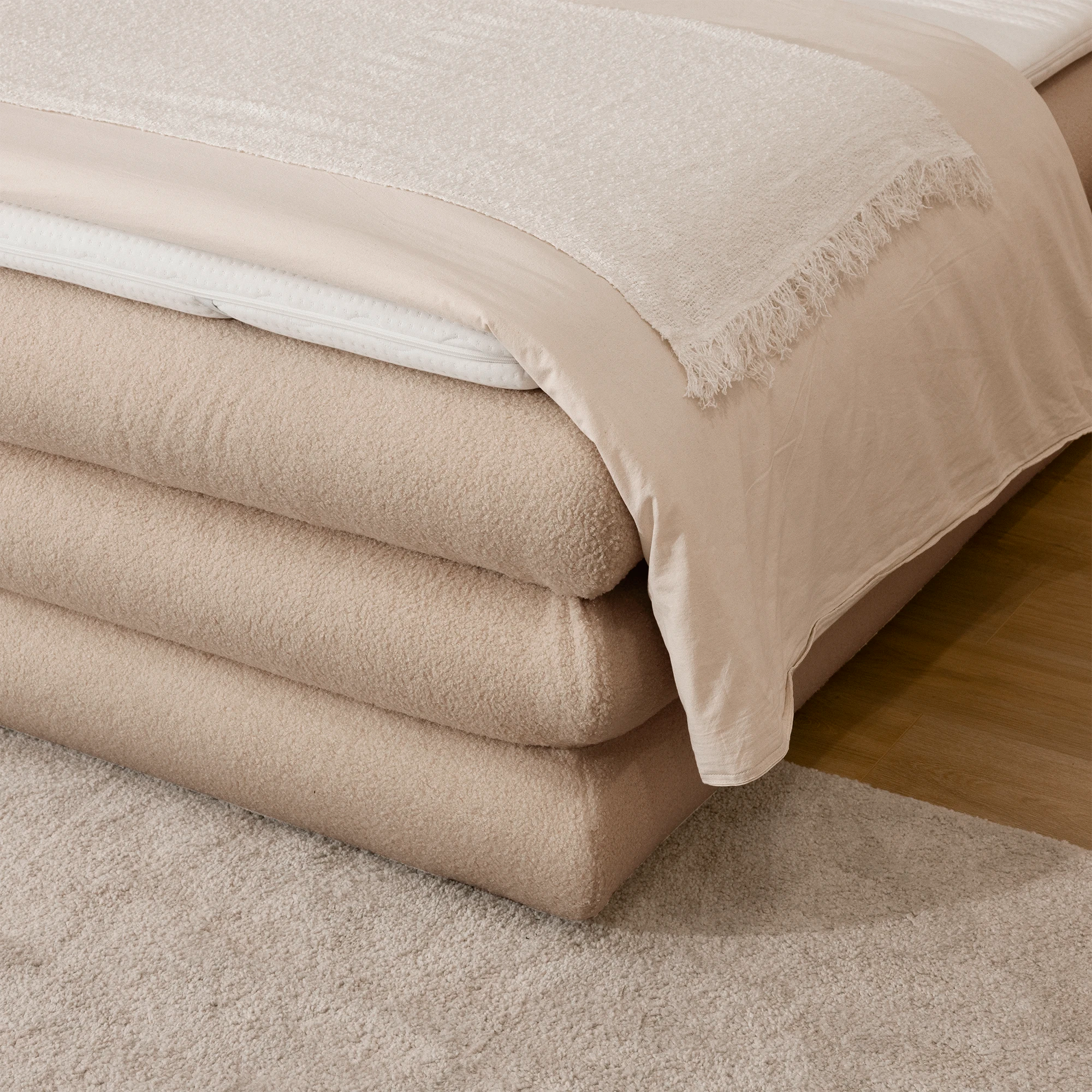 Boxspringbett mit Stauraum FLUFFY