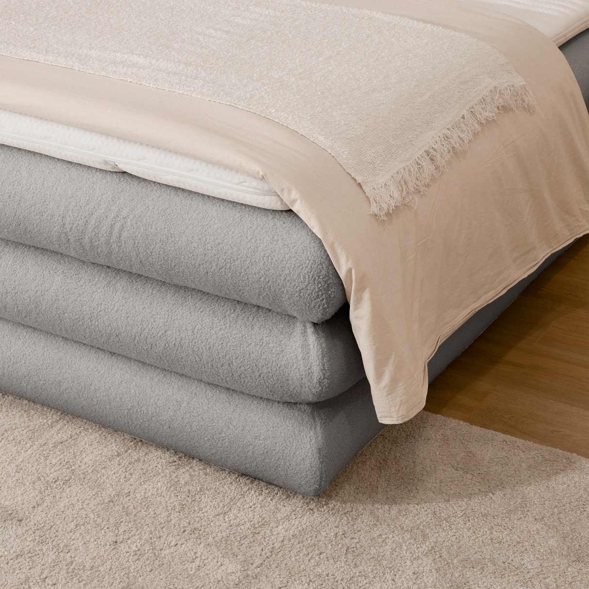 Boxspringbett mit Stauraum FLUFFY