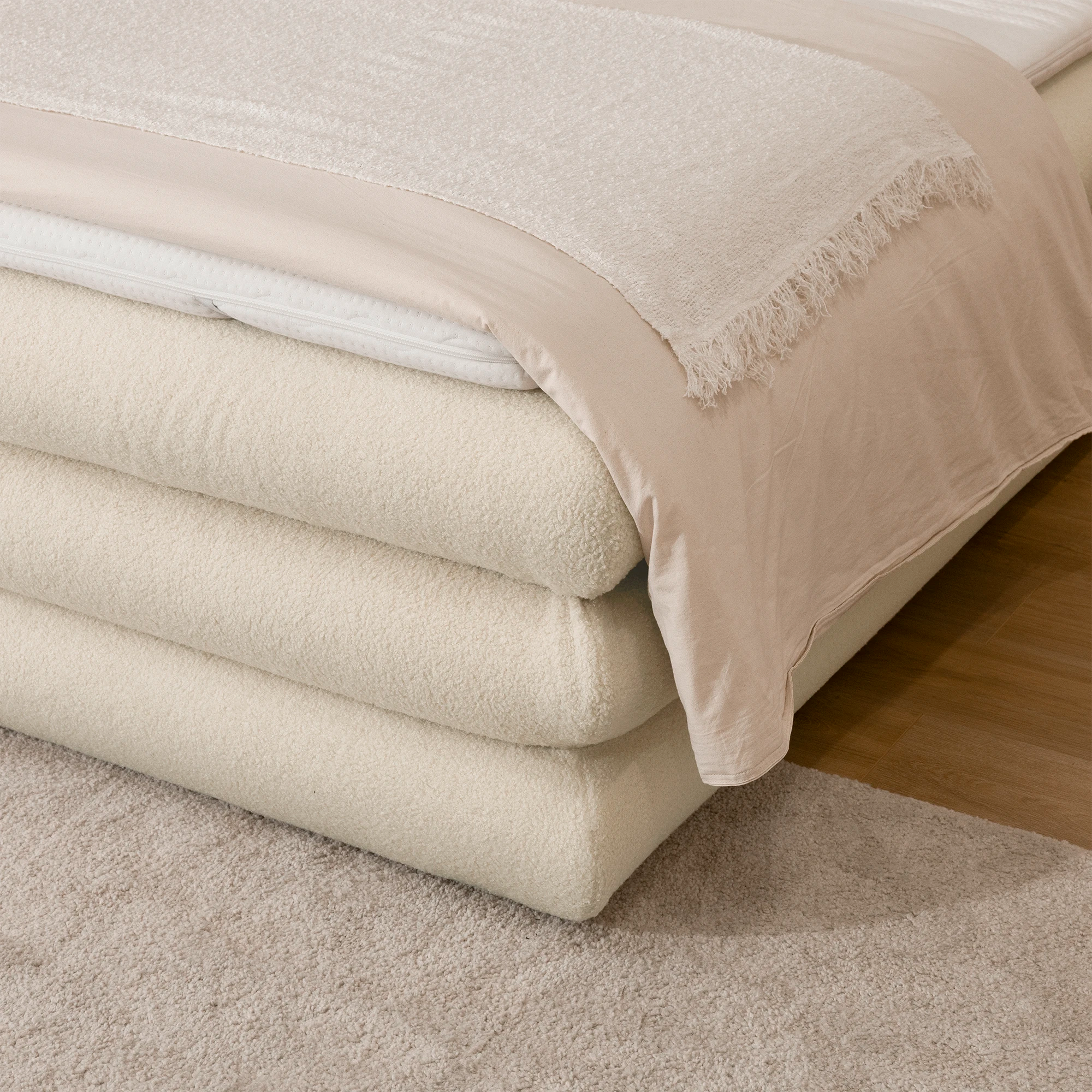 Boxspringbett mit Stauraum FLUFFY