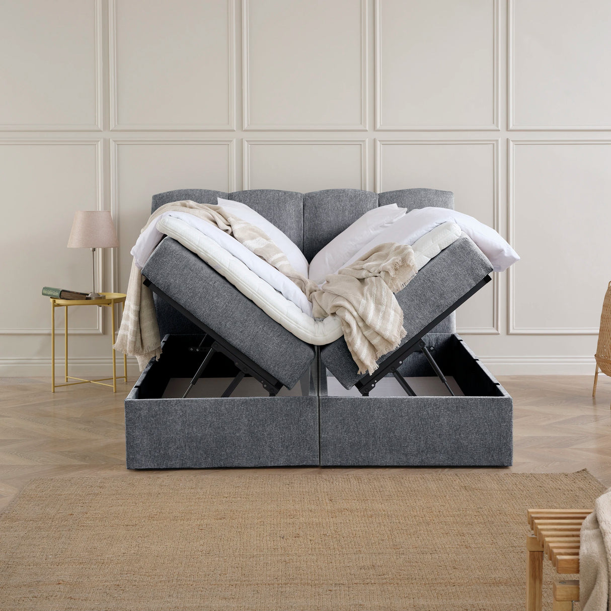 Boxspringbett mit Stauraum LILY