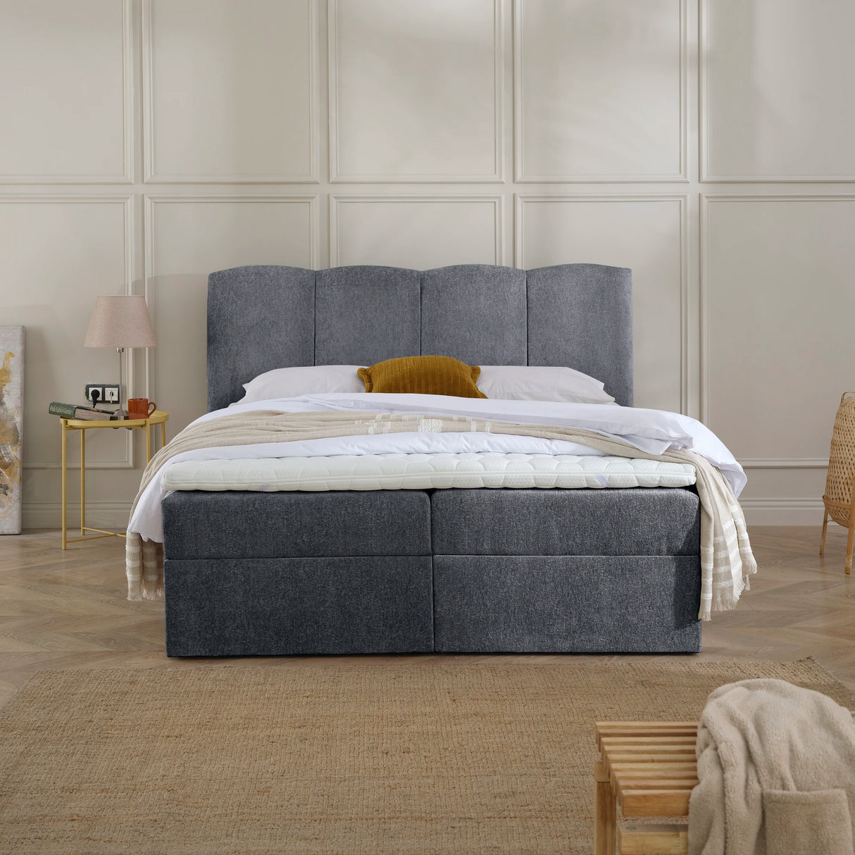 Boxspringbett mit Stauraum LILY