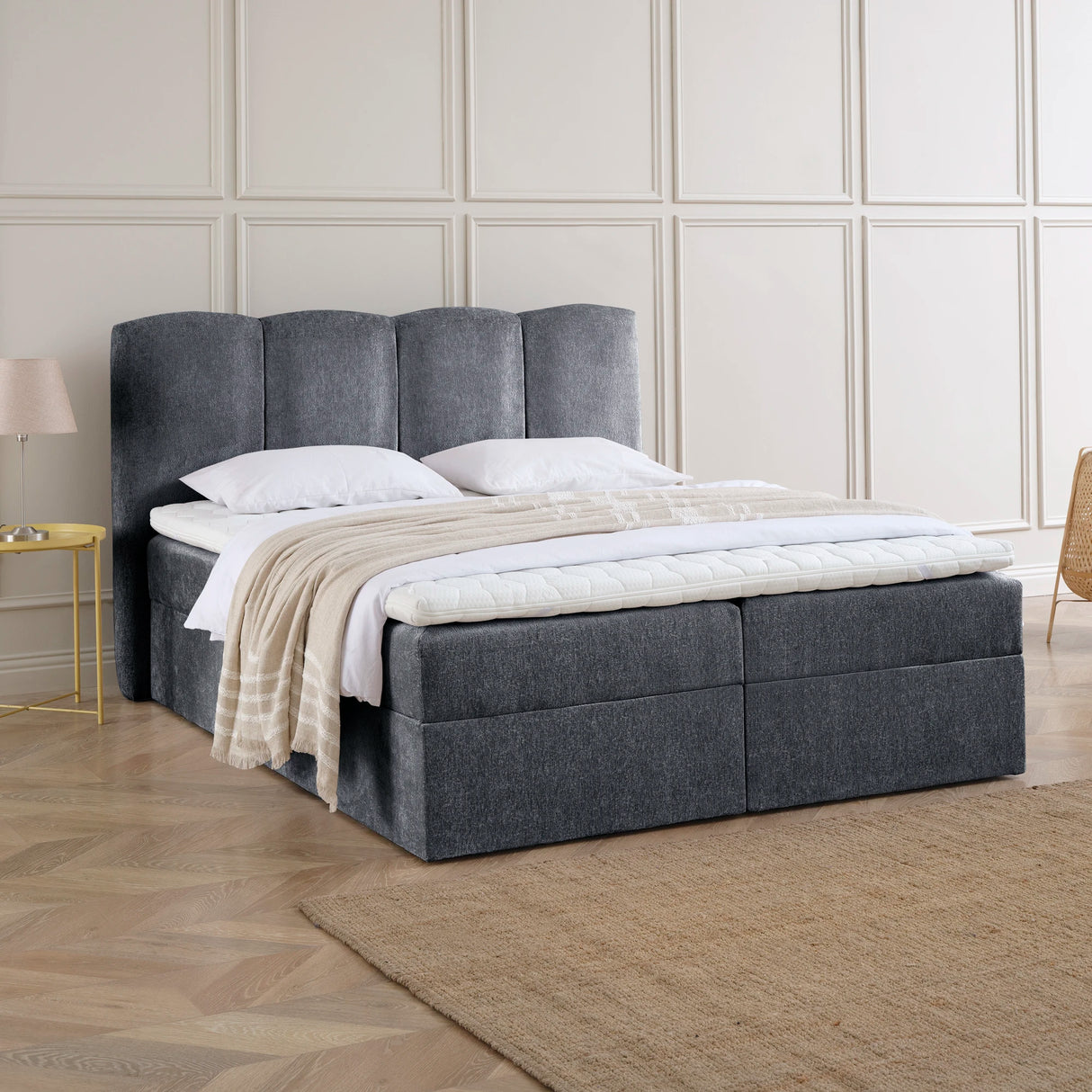 Boxspringbett mit Stauraum LILY