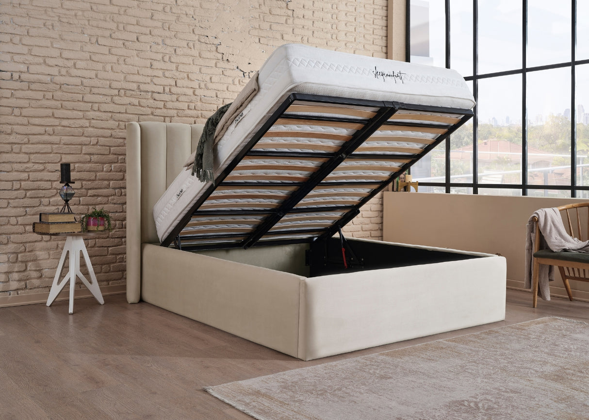 Bett mit XXL Stauraum COMO