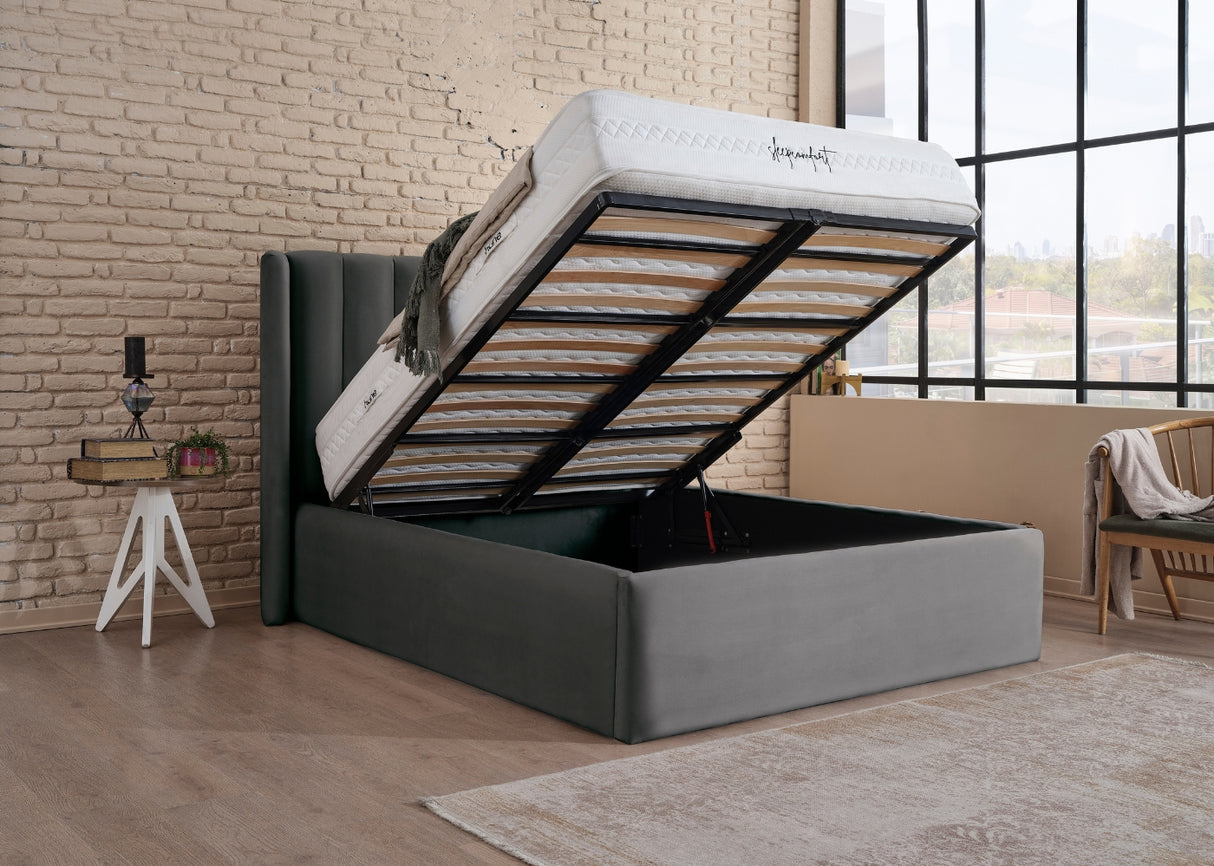 Bett mit XXL Stauraum COMO