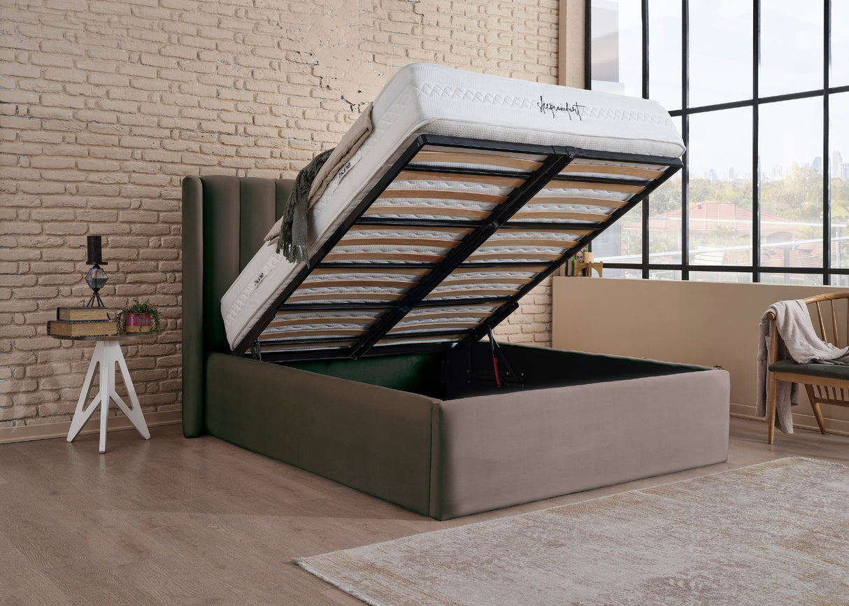 Bett mit XXL Stauraum COMO