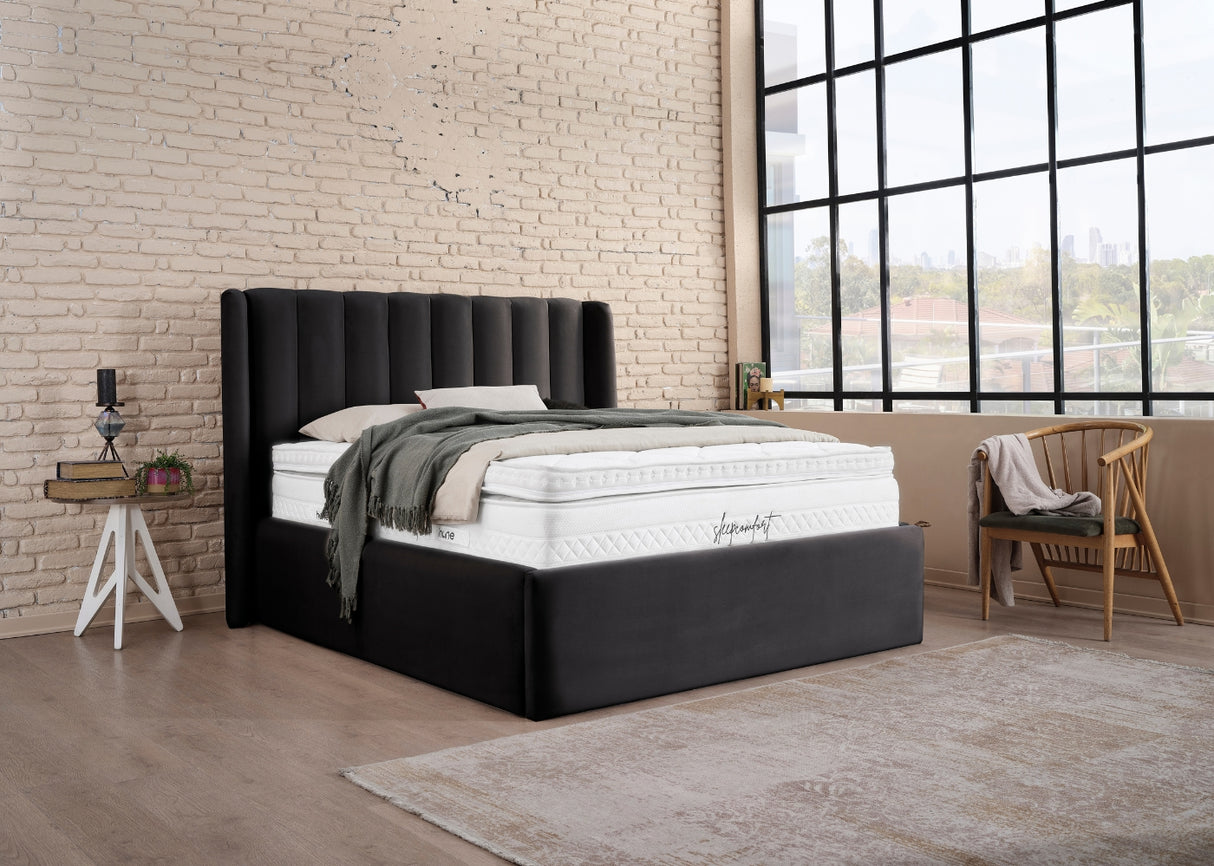 Bett mit XXL Stauraum COMO