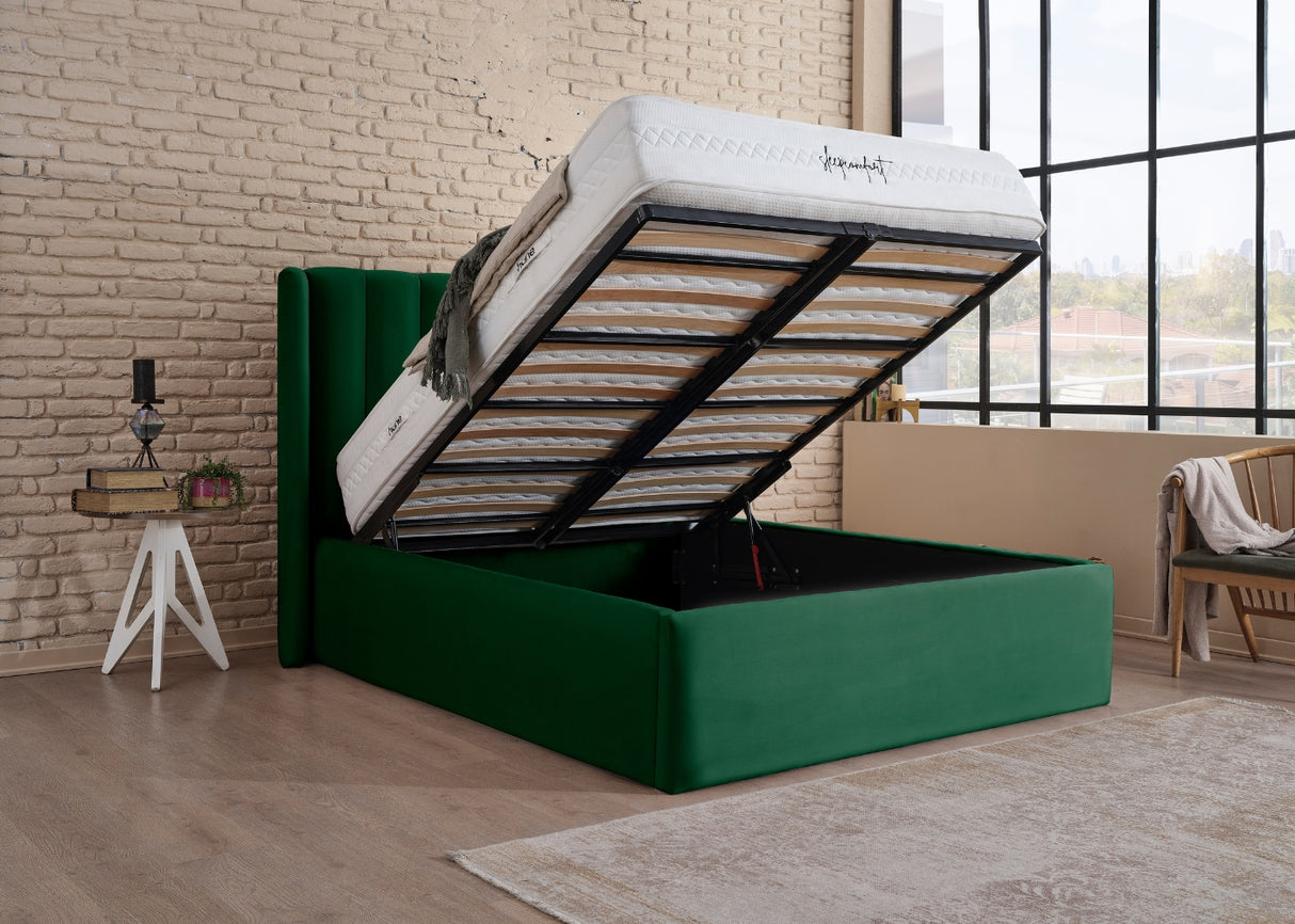 Bett mit XXL Stauraum COMO