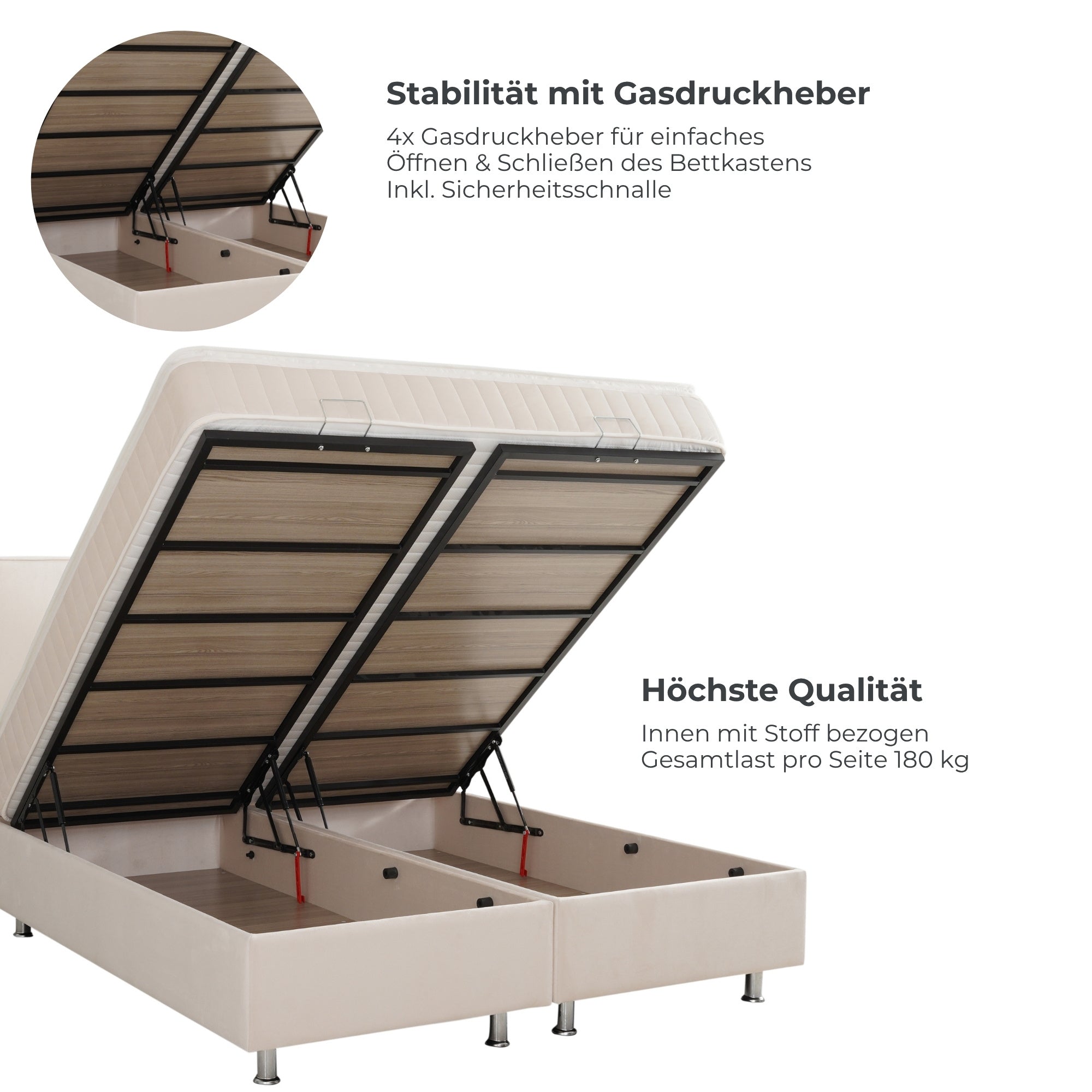 Komplettes Bett LUNA (inkl. Luna Matratze)