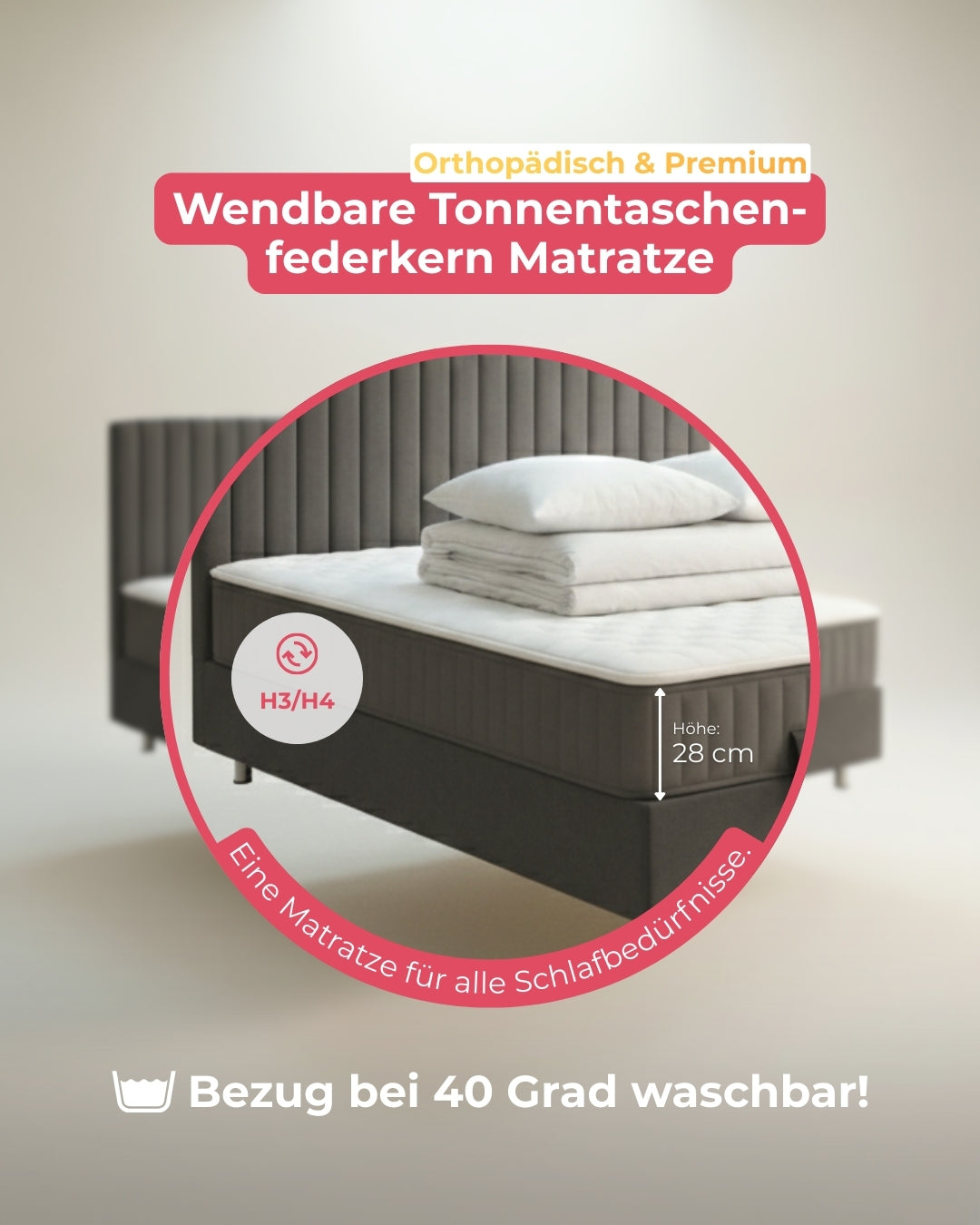 Spar-Set Luna inkl. Wendematratze H3/H4