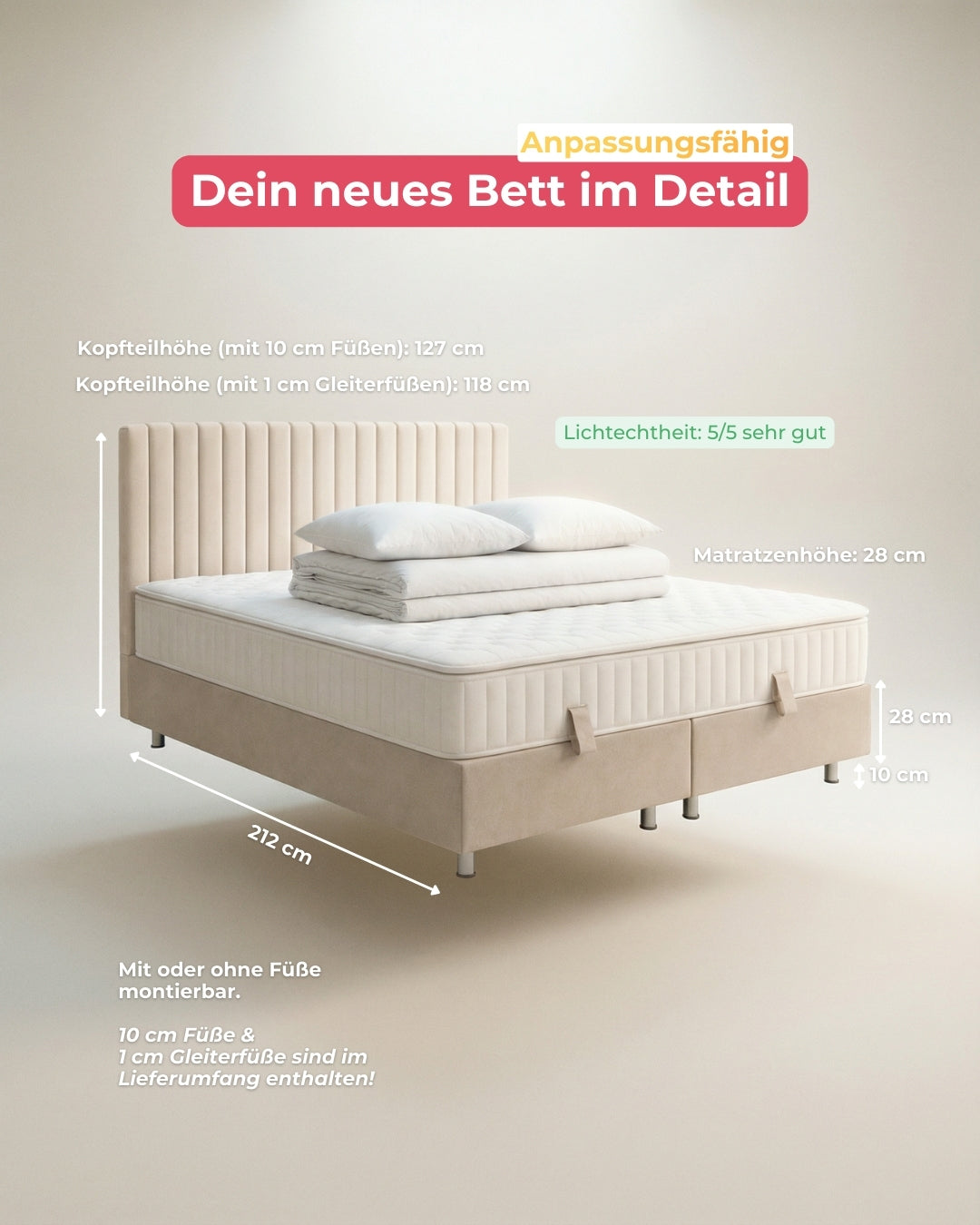 Spar-Set Luna inkl. Wendematratze H3/H4