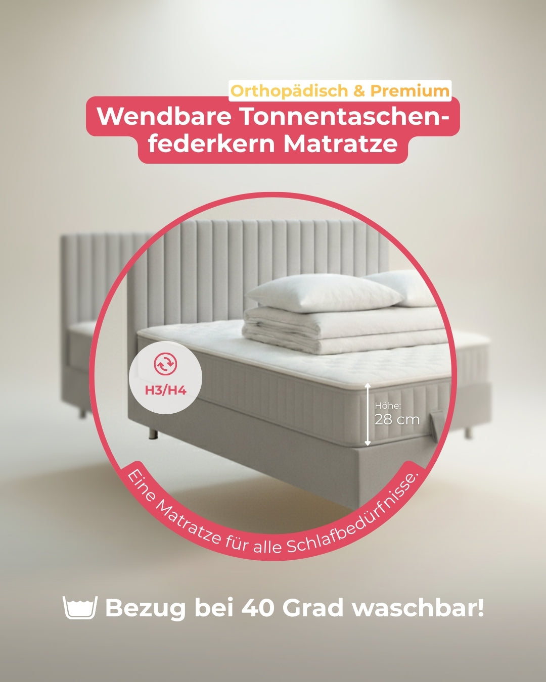 Spar-Set Luna inkl. Wendematratze H3/H4