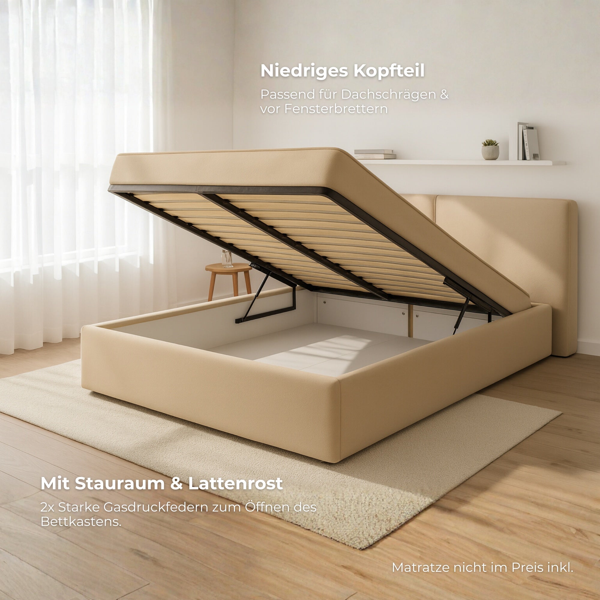 Bett mit Stauraum MIA