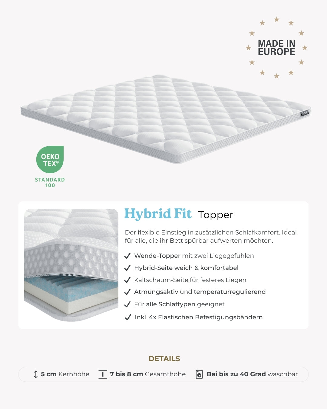 Hybrid Fit Premium Topper