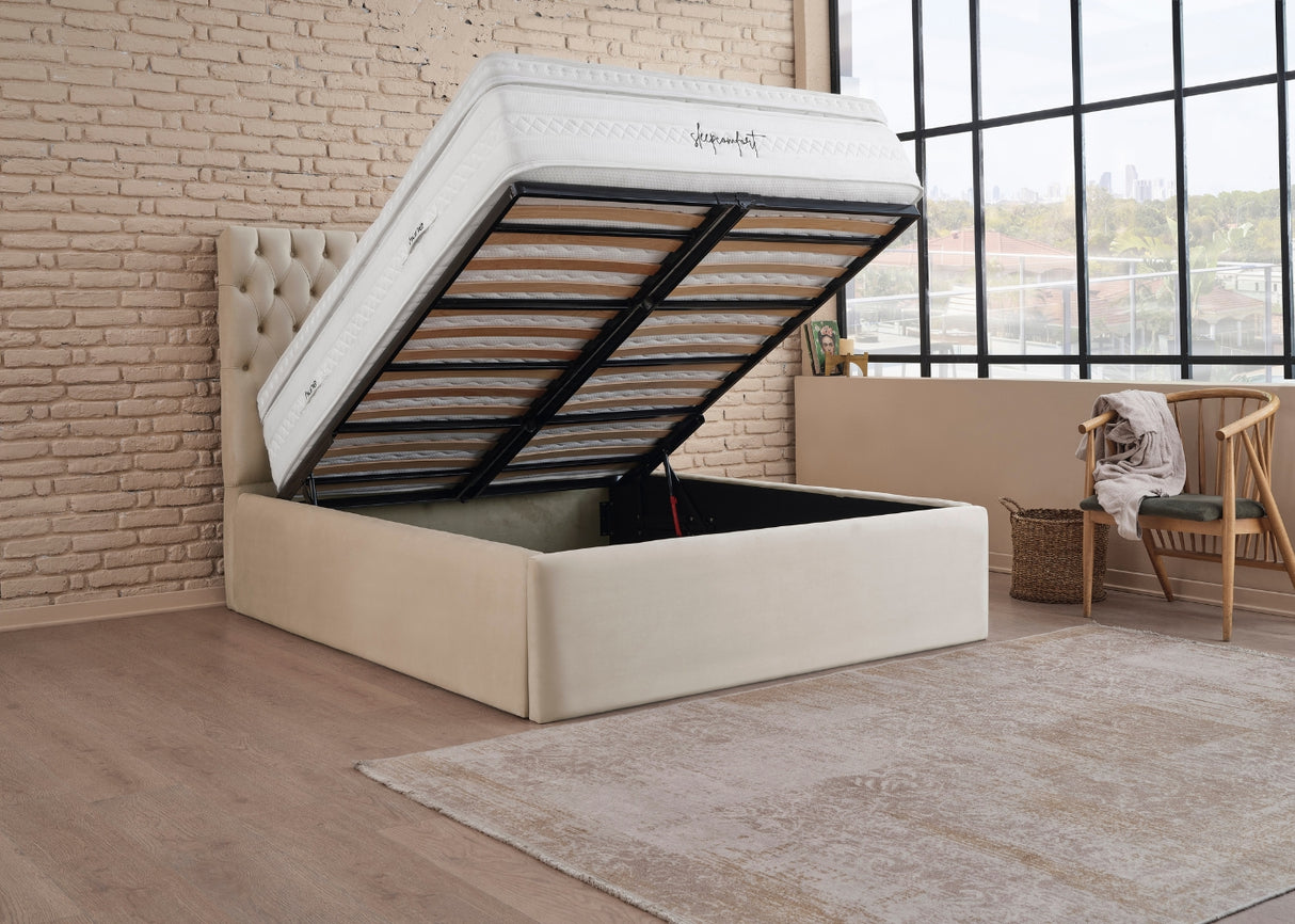 Bett mit XXL Stauraum ROMA ONE