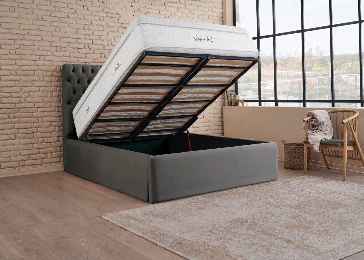 Bett mit XXL Stauraum ROMA ONE