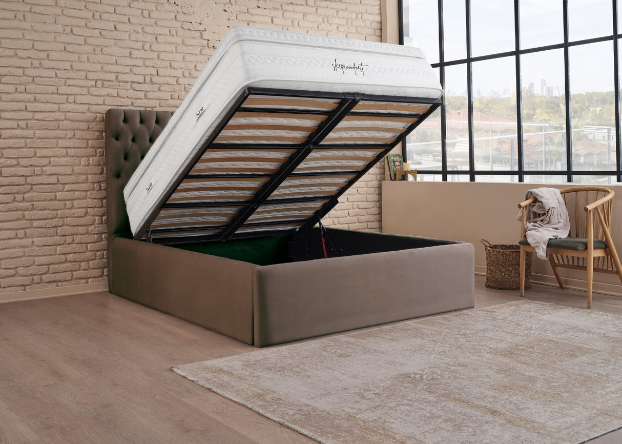 Bett mit XXL Stauraum ROMA ONE