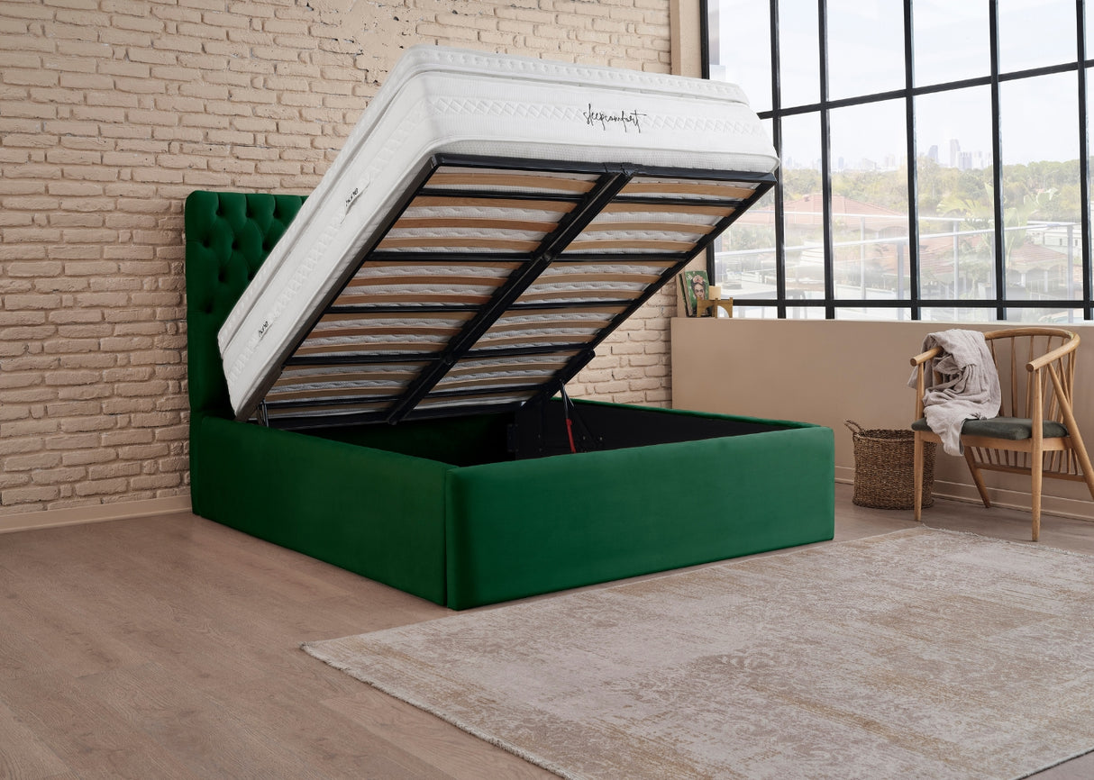 Bett mit XXL Stauraum ROMA ONE