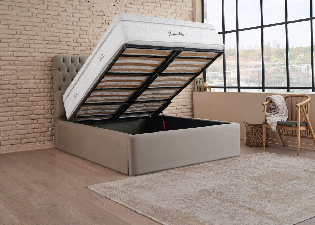 Bett mit XXL Stauraum ROMA ONE