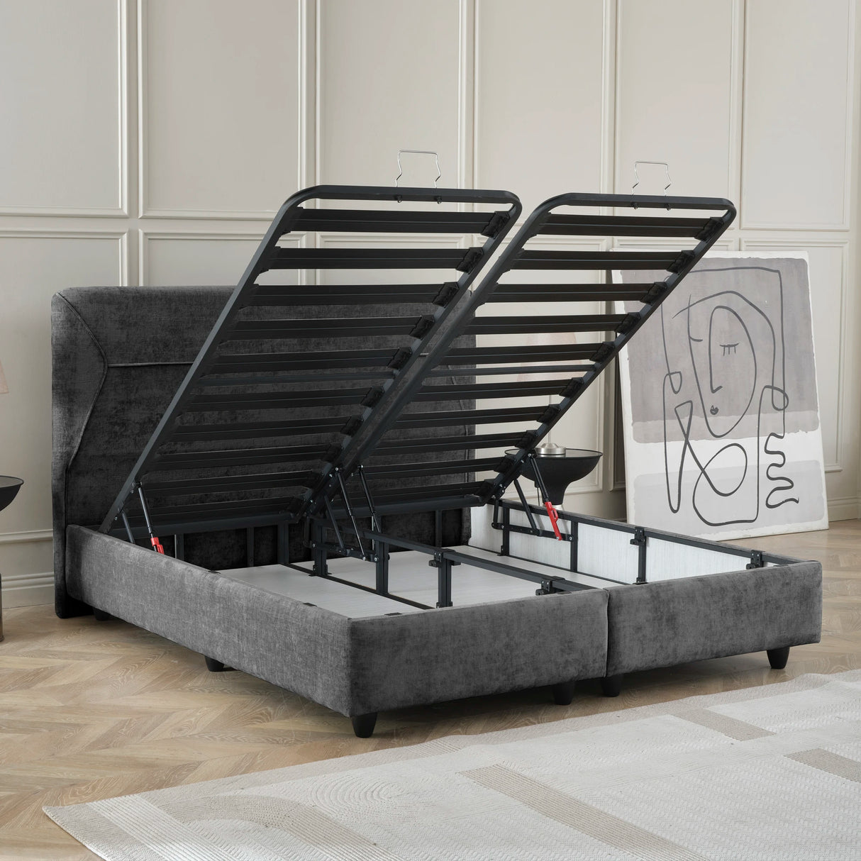 Bett mit Stauraum SleepPro