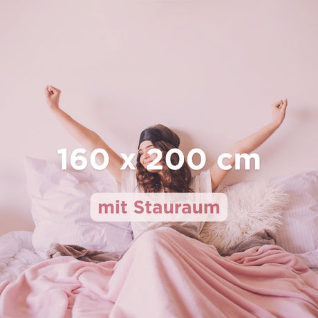 Bett mit Stauraum 160 x 200 cm