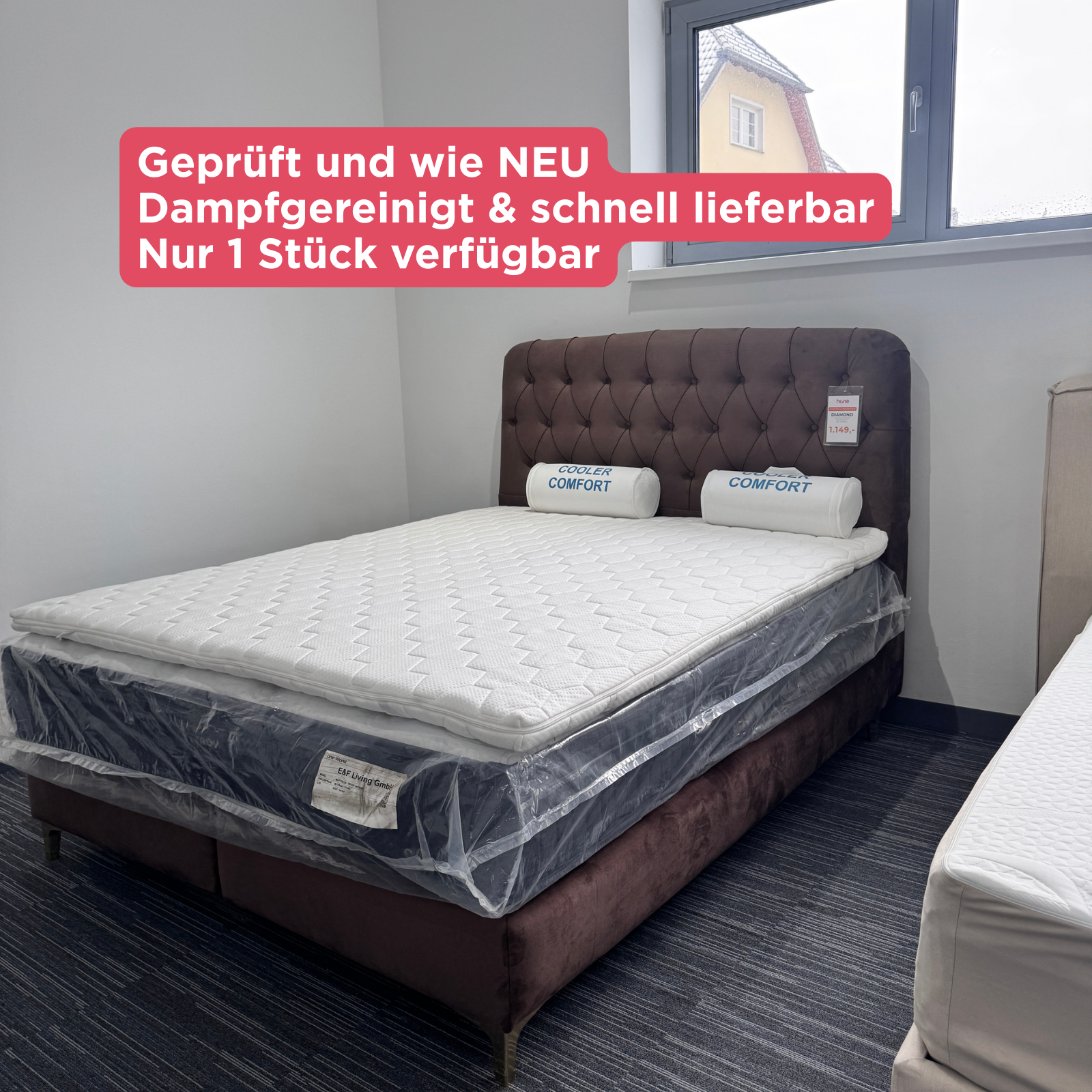DIAMOND 160×200 - Boxspringbett