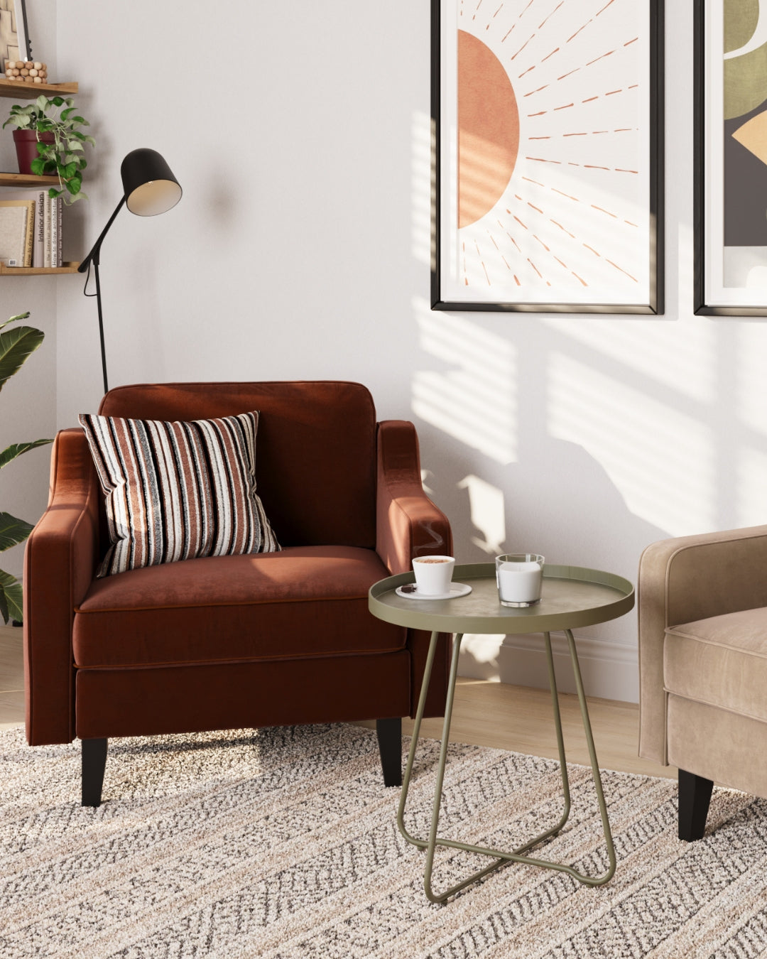 Modulares Sofa Robin 2-Sitzer mit Schlaffunktion