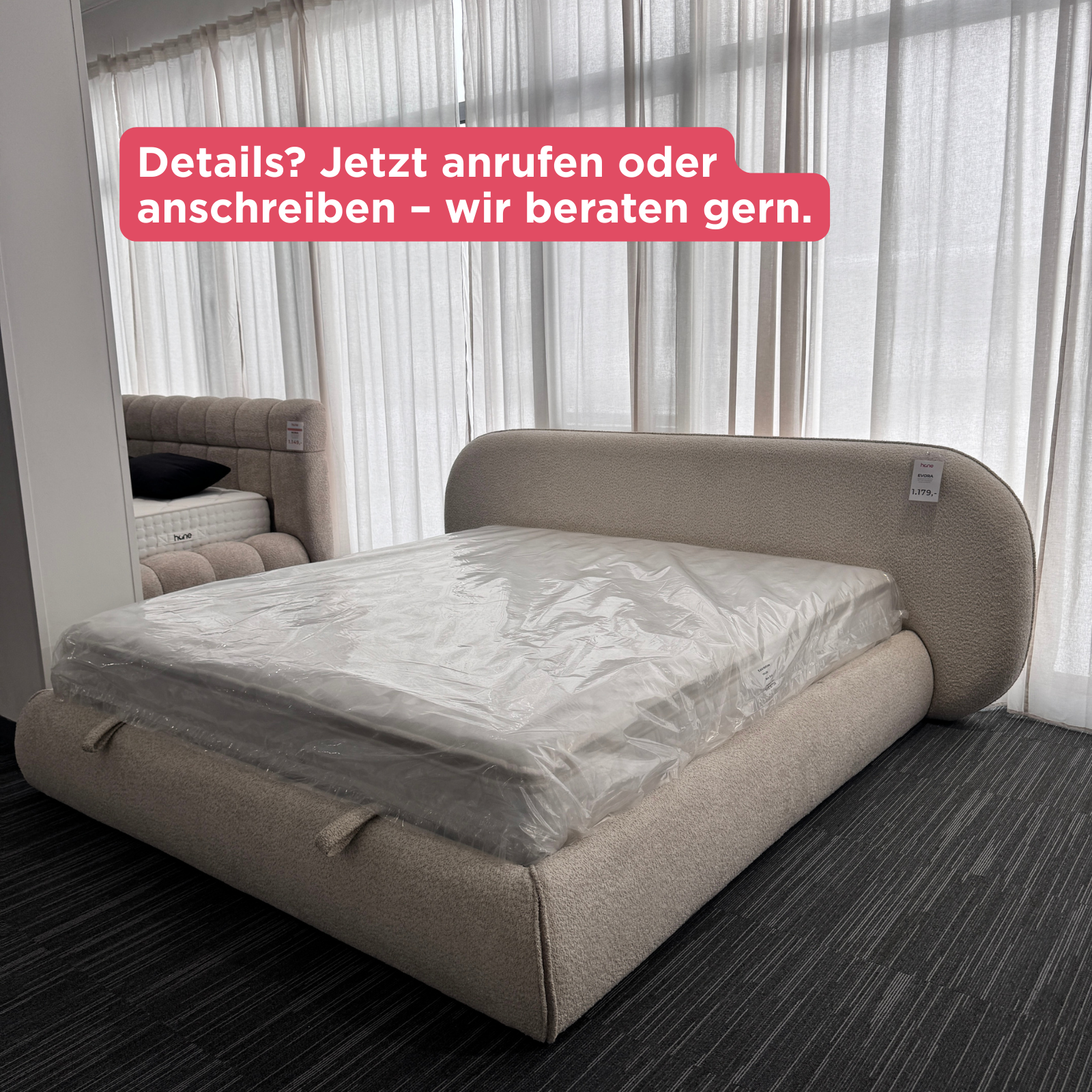 EVORA 180×200 – Stauraumbett