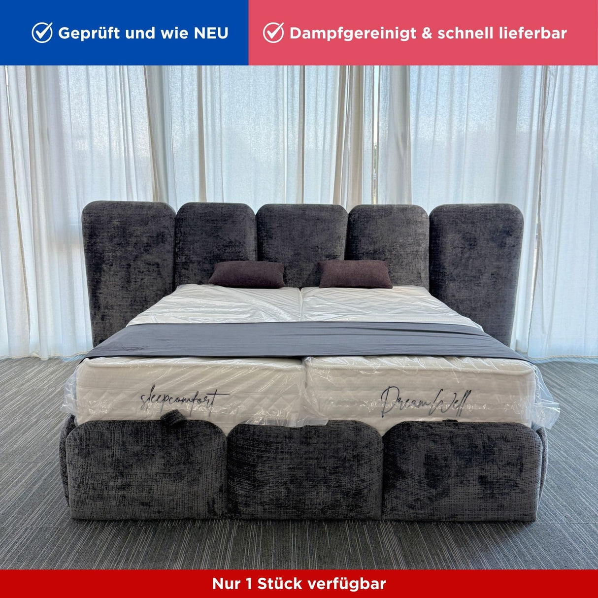VERONICA XXL 160×200 inkl. Matratze & Stauraum