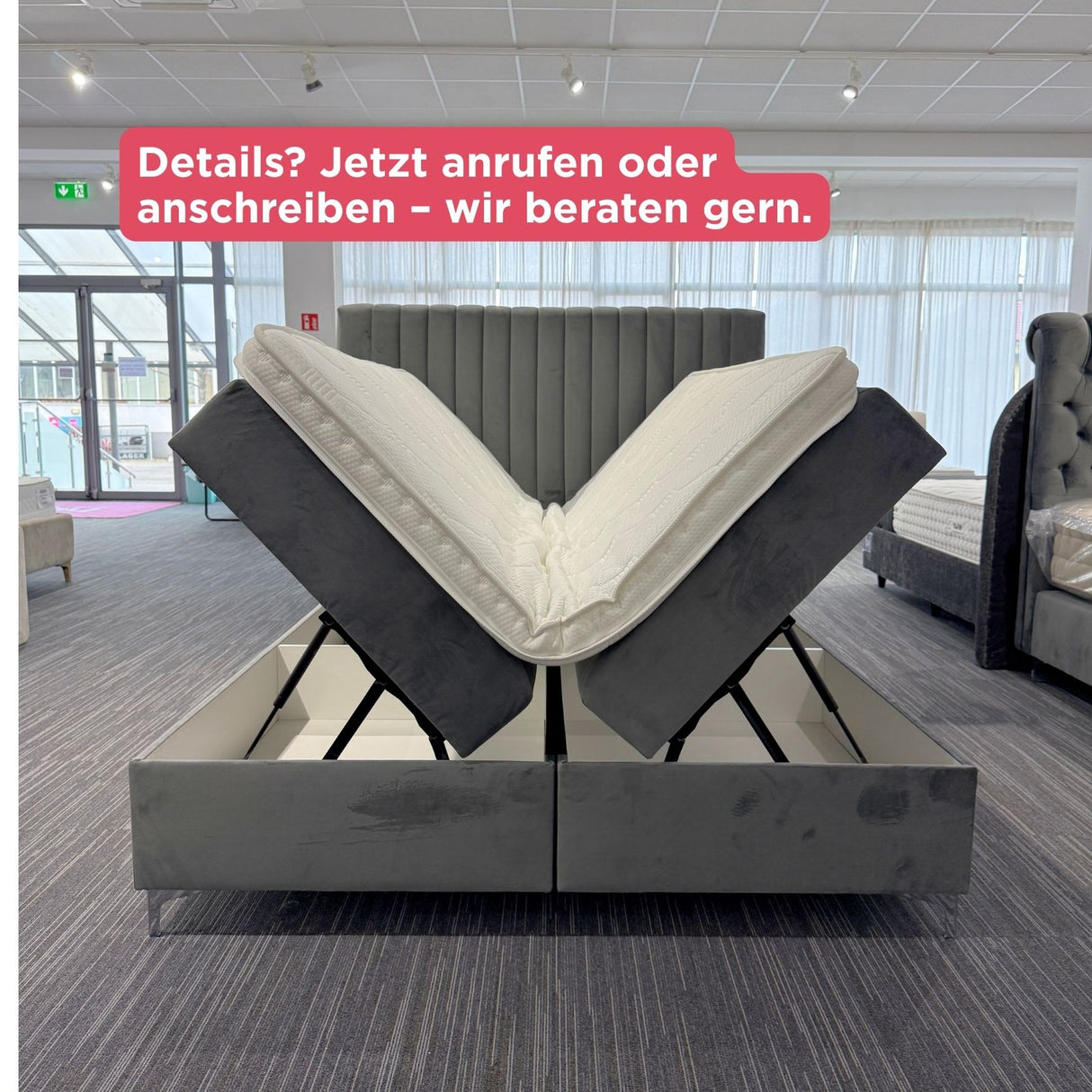 Line 160×200 inkl. Matratze & Stauraum