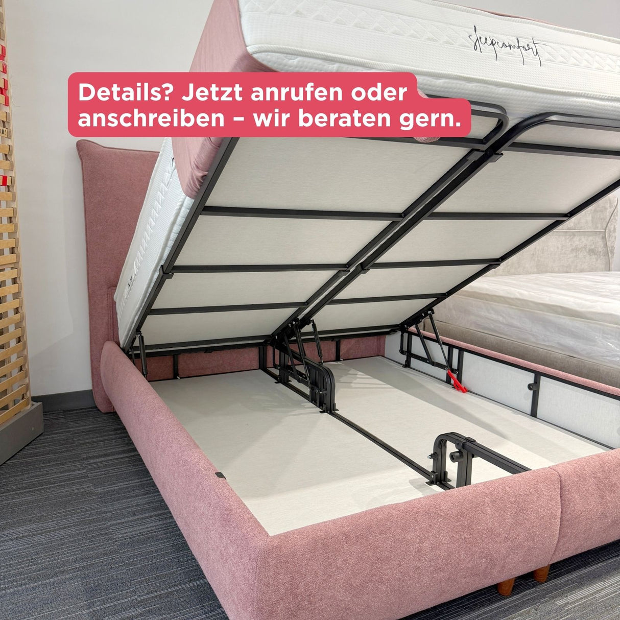 CATERA 160×200 inkl. Matratze & Stauraum