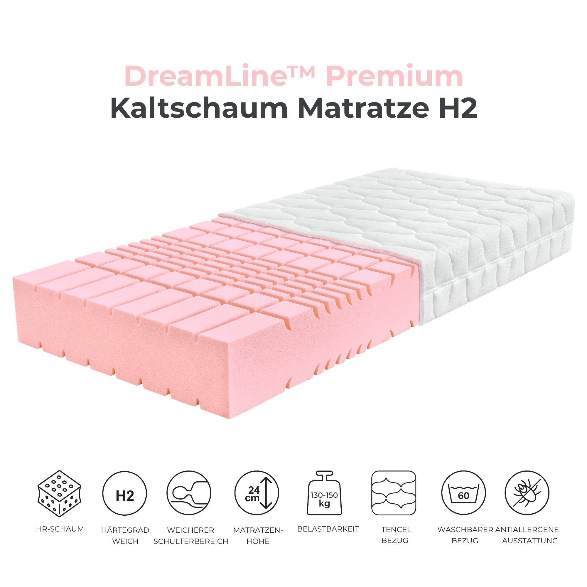 DreamLine™ Ergo Premium Kaltschaummatratze