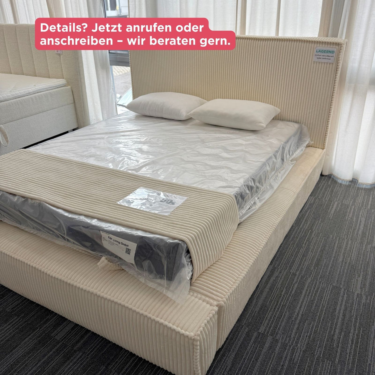 MADRID 160×200 inkl. Matratze & Stauraum