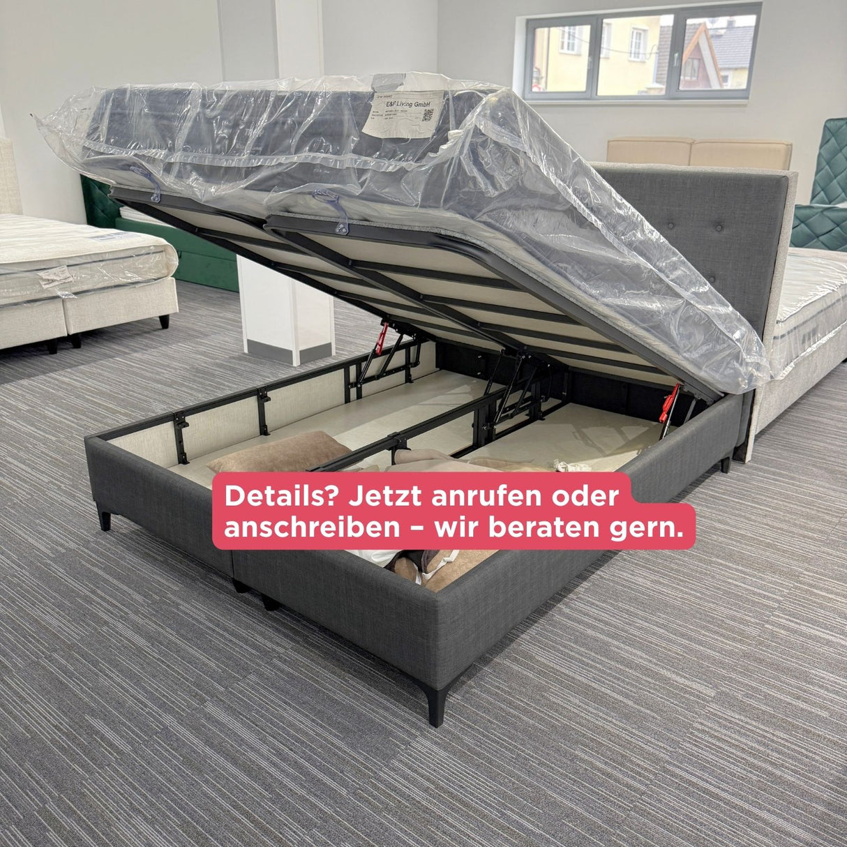 TROY 160×200 inkl. Matratze & Stauraum