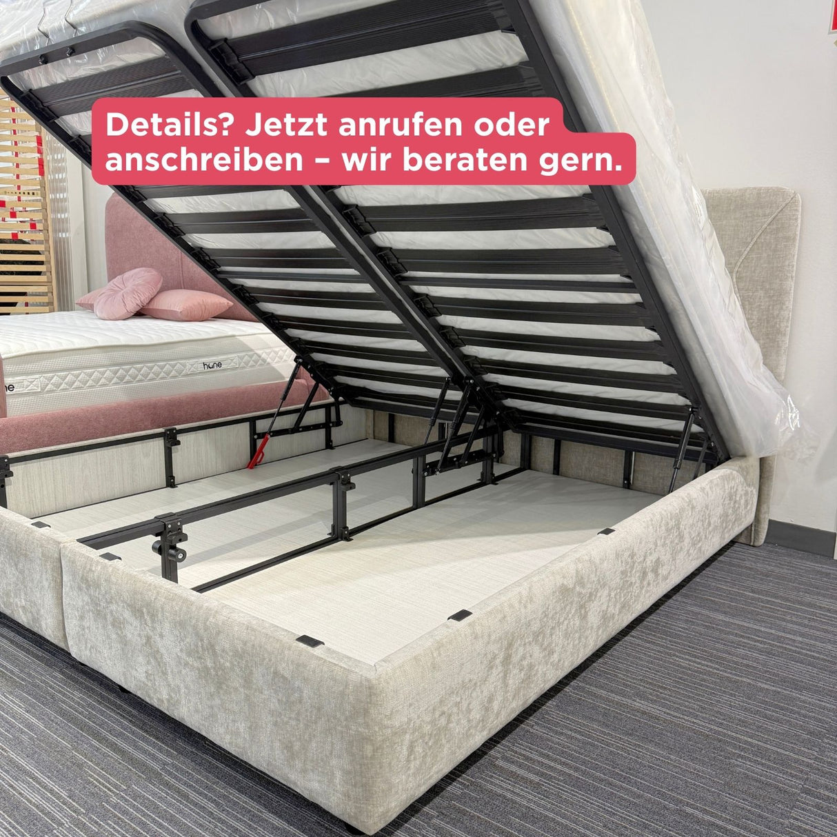 Sleep Pro 180×200 inkl. Matratze & Stauraum