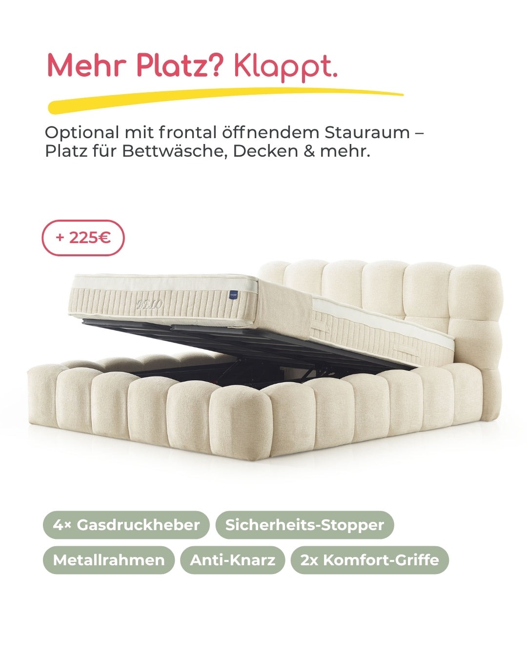 Bett mit Matratze Belo