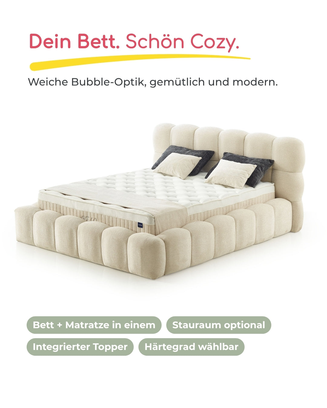 Bett mit Matratze Belo