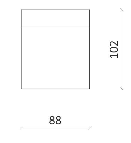 Modulares Sofa Bilbao Zwischen-Modul