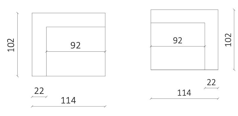 Modulares Sofa Bilbao Arm-Modul