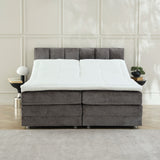 Boxspringbett OSCAR Boucle elektrisch verstellbar mit Matratze & Topper