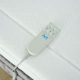 Boxspringbett OSCAR Boucle elektrisch verstellbar mit Matratze & Topper