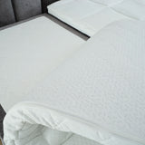 Boxspringbett OSCAR Boucle elektrisch verstellbar mit Matratze & Topper