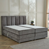Boxspringbett OSCAR Boucle elektrisch verstellbar mit Matratze & Topper